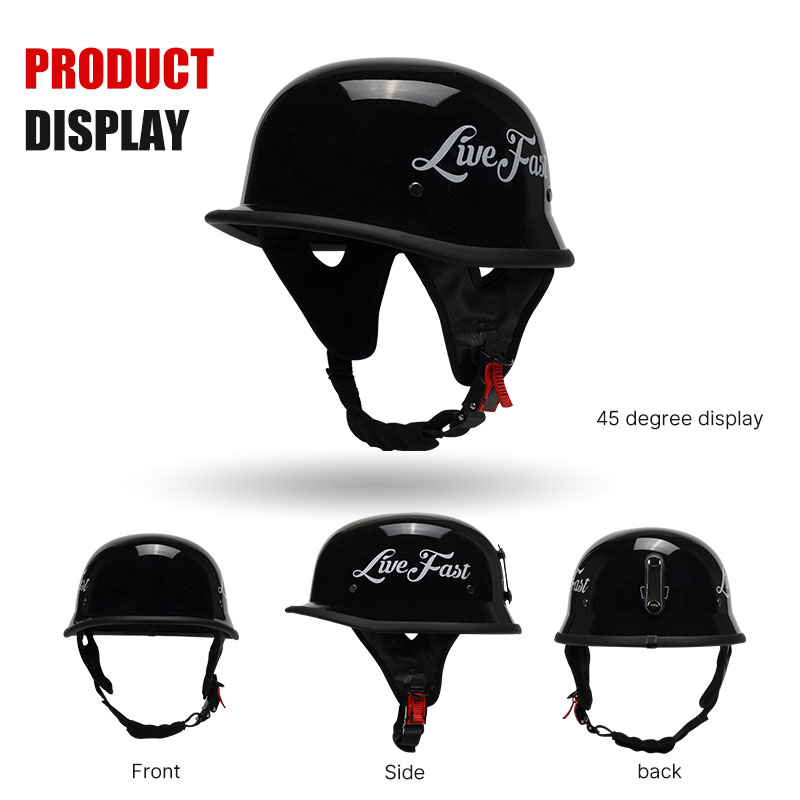 Retro Motor Helmets Motorcycle Helmet Scooter Vintage Half Face Safety Cap Motorbike Crash Motocross Helmet Casco Moto