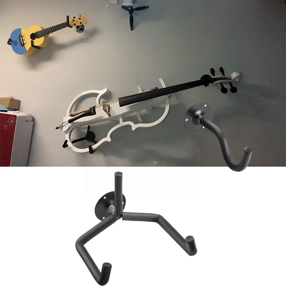 Horizontal Metal Guitar Wall Mount Hanger Stand For Acoustic Guitar Bass Violins Mandolins Slat Display Support C6o3