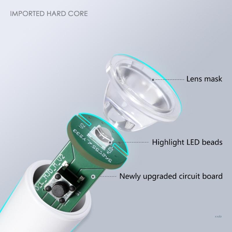 UV LED Nail Lamp Flashlight Pen for Manicure 3W Gel Polish Drying Machine with Large-Touch LED Smart-Nail Dryer Portable