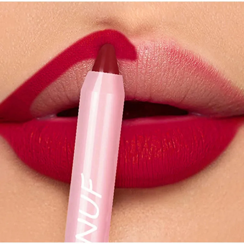 Nude Brown Lip Liner Lipstick Pencil 18 Color Matte Red Contour Tint Labial Makeup Waterproof Lip Contouring Crayon Pen Cosmetic i240621