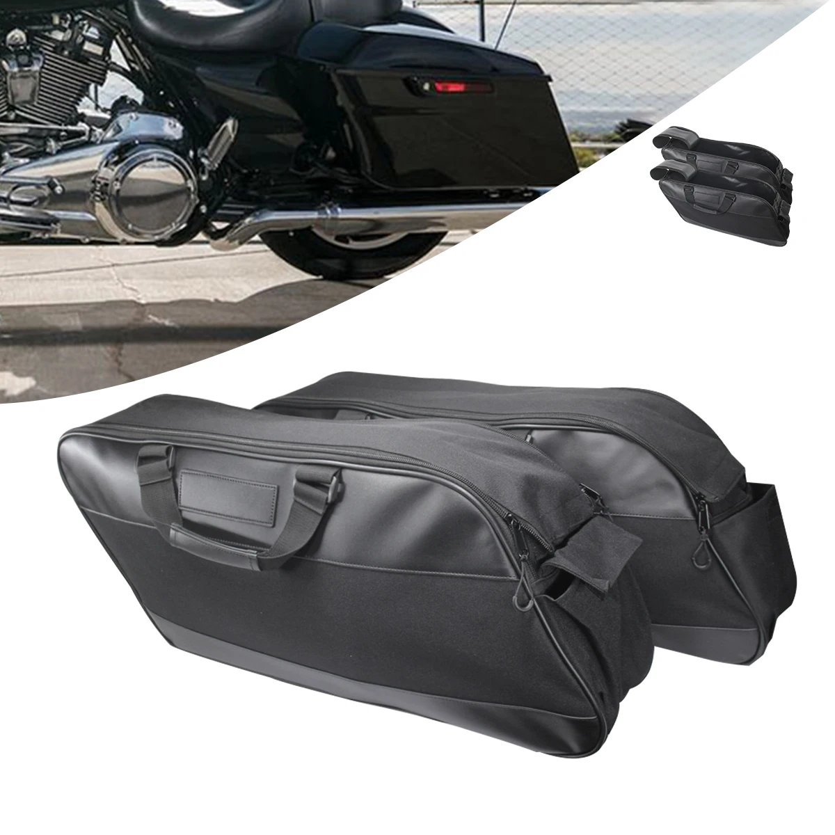 Hard Saddlebag Lage Liners Tour Pack Soft Liner Bags For Touring Electra Street Glide Road King 1993-2020