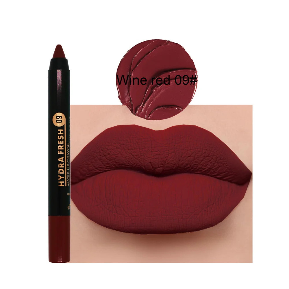 Nude Brown Lipliner Pen Waterproof Sexy Red Matte Contour Tint Lipstick Lasting Non-stick Cup Lipliner Pen Lips Makeup Cosmetic i240621