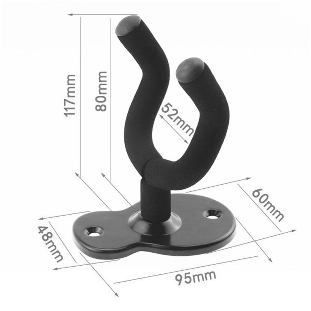 Metal Acoustic Guitar Hanger Hook Wall Mount Non-slip Holder Stand For Electric Guitar Ukulele Universal Instrument Accessories