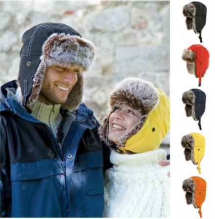 Mens Women Unisex Warm Trapper Aviator Trooper Earflap Winter Flaps Ski Hat New Hats Russian Ski Hat Faux Fur Hats