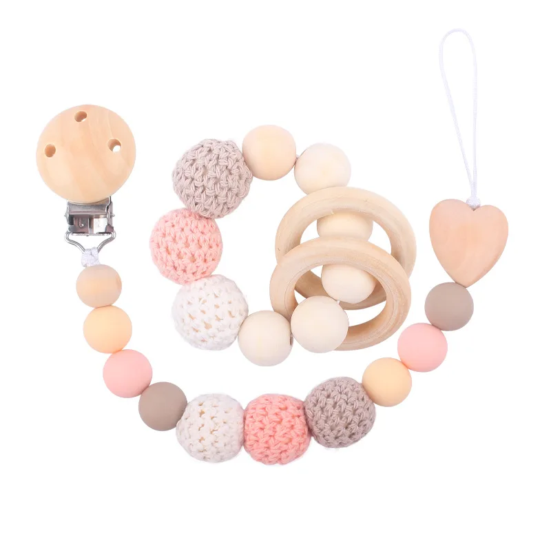 Silicone Baby Pacifier Clips Silicone Pacifier Chain Bracket Nipple Bracket Holder For Nipples Toddler Toys Baby Shower Gift