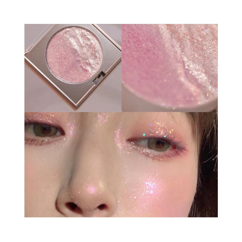Two-color 3d Embossed Highlighter Powder Palette Three-dimensional Brightening Highlight Long-lasting Bronzers Makeup V7x2