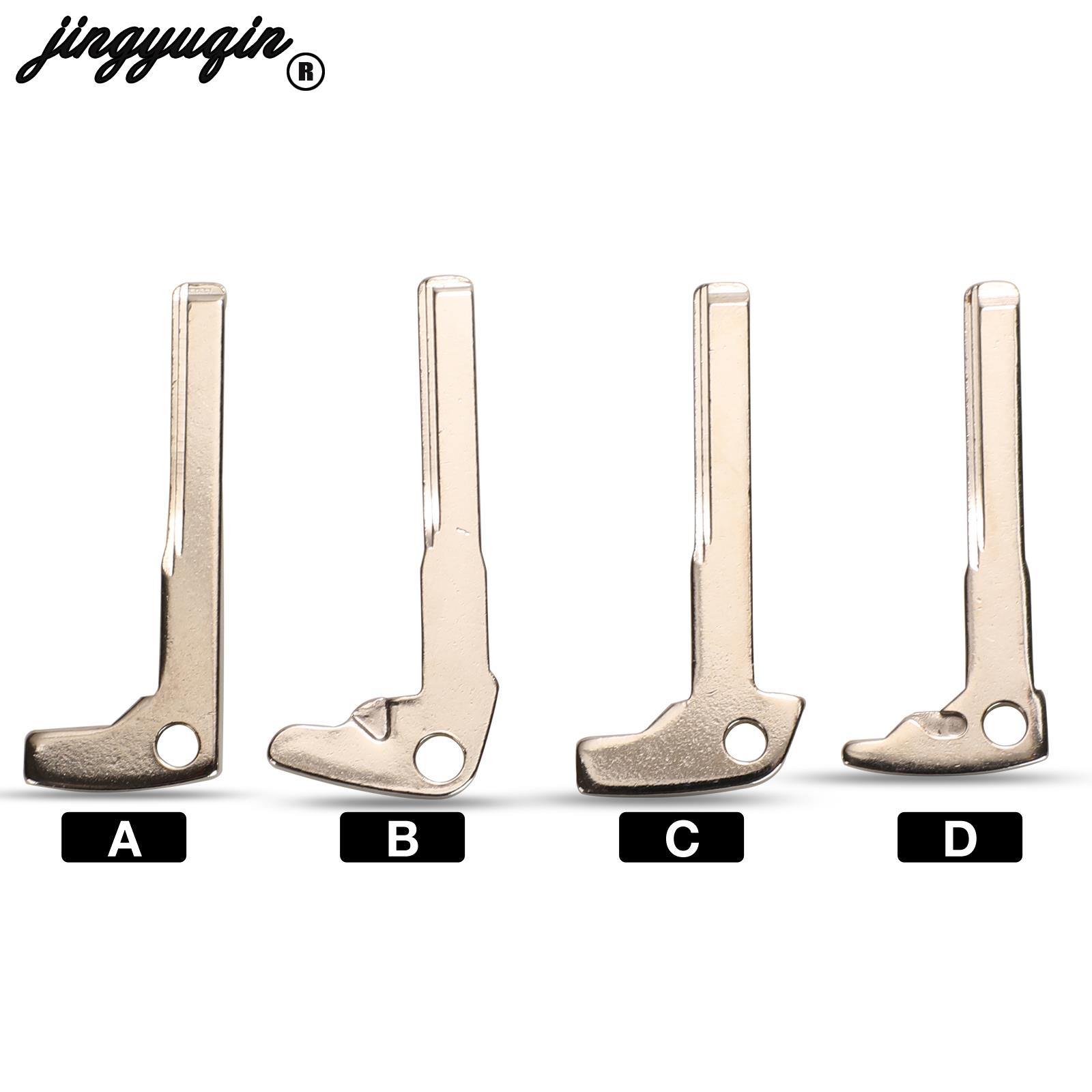 jingyuqin Smart Key Blank Fob Replacement for Mercedes Benz z A E S G CLK SLK ML Class W Chrome Uncut Blade lade Insert 5