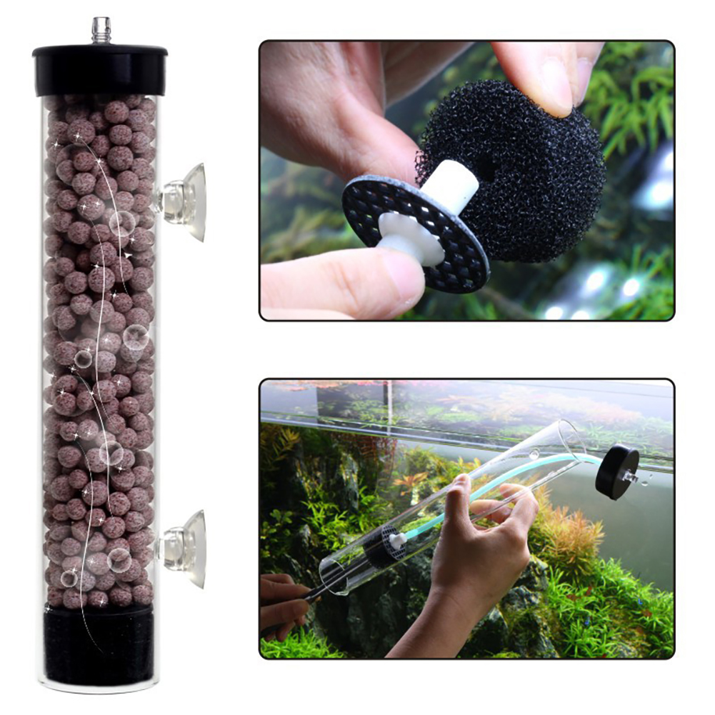 Anti-splash Oxygen Disintegrator Reverse Gas Lift Filter Fish Tank Air Oxygen Pump Oxygen Disintegrator 7.87 Inch/ 11.02 Inch
