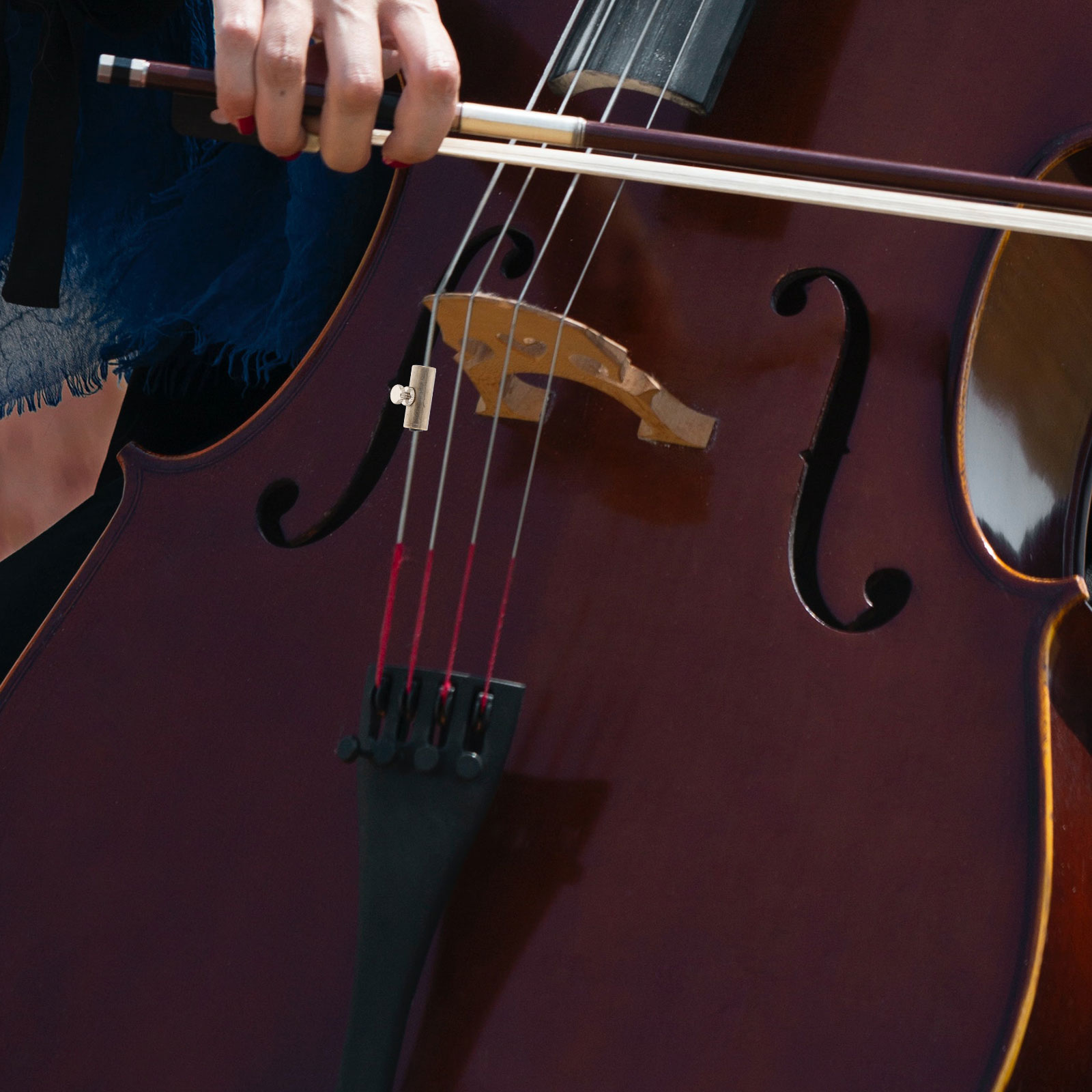 Wolf 2 Pcs Cello Sounder Tone ddmysmile Mute Part Premium Violin Note Copper Instrument Parts Smile