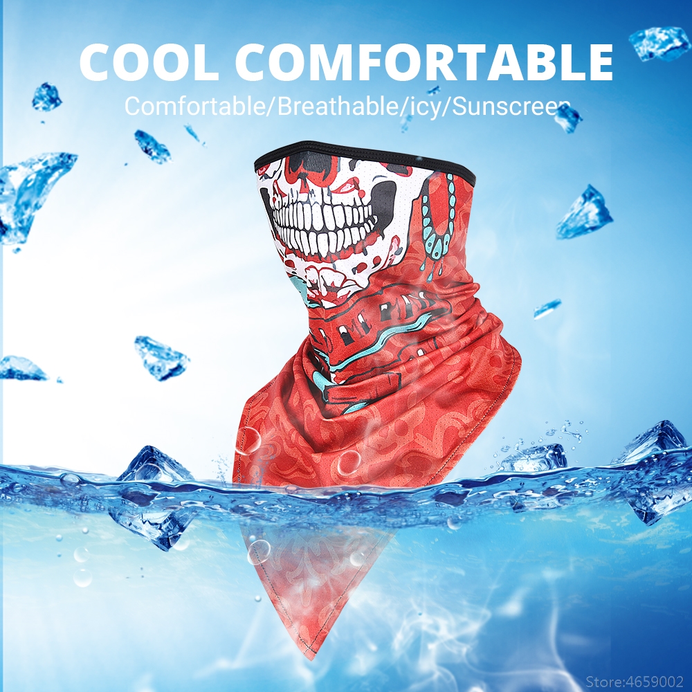 Motorcycle Triangle Towel Balaclava Moto Mask Skiing Head Masks Windproof Motocross Cycling Biker Mask Hood Cap Helmet