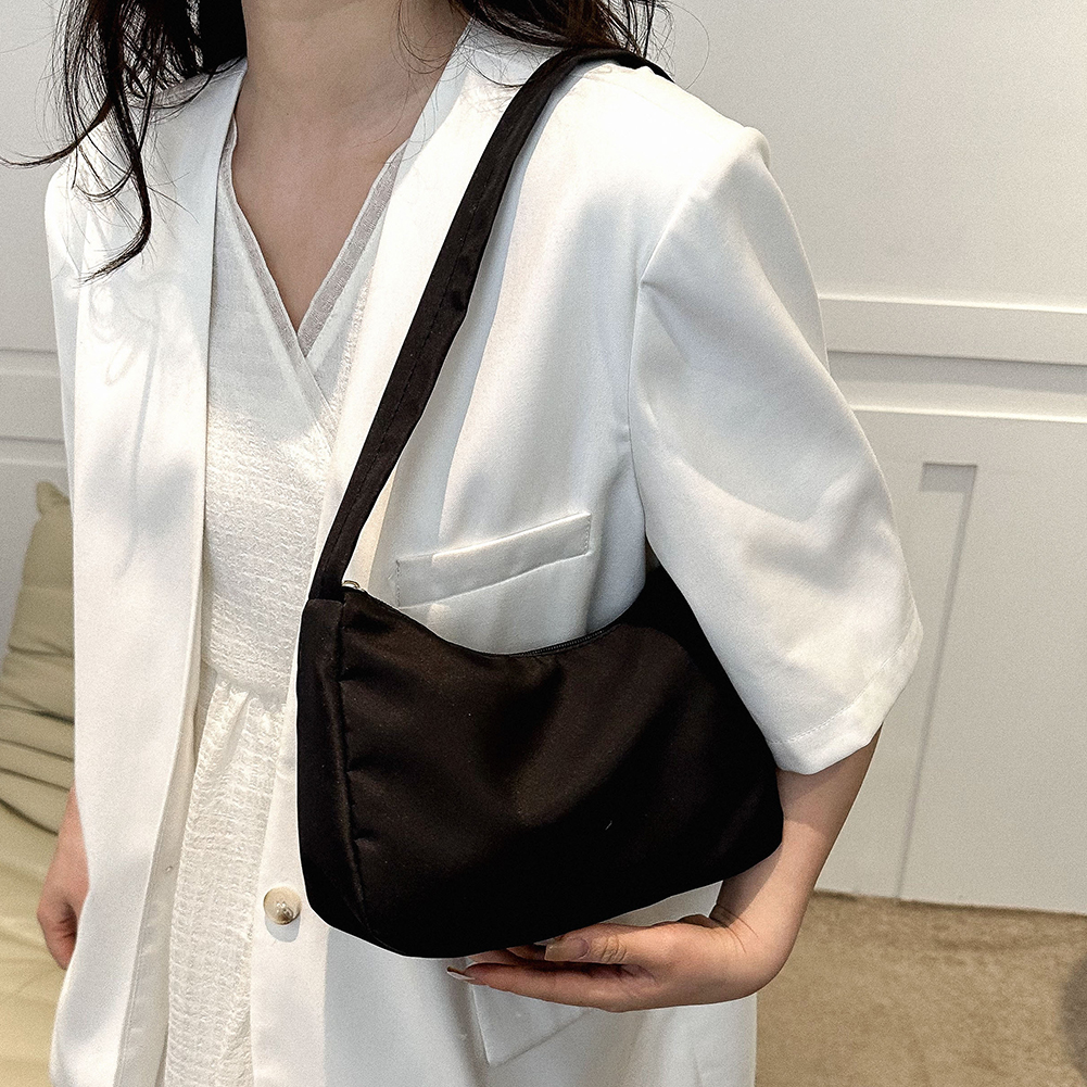 Fashion Oxford Shopping Bags Retro Casual Women Underarm Bags Small Totes Ladies Shoulder Bags Casual Solid Color Female Handbag
