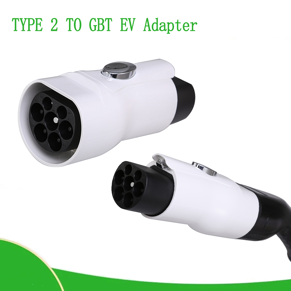 32A Three Phase 22KW IEC62196 Type2 to GBT Adapter 7KW J1772 Type1 To GBT EVSE Charger to Chinese EV Car ID4 6 BYD MG5 / MG6