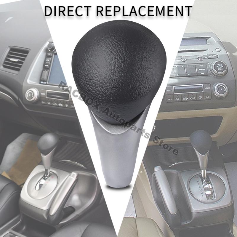 Auto Gear Shift Lever Knob Assembly Brake Handle Cover for Honda Civic 2006-2011 Left Hand Drive 54130SNAA81 47115SNAA82ZA Parts