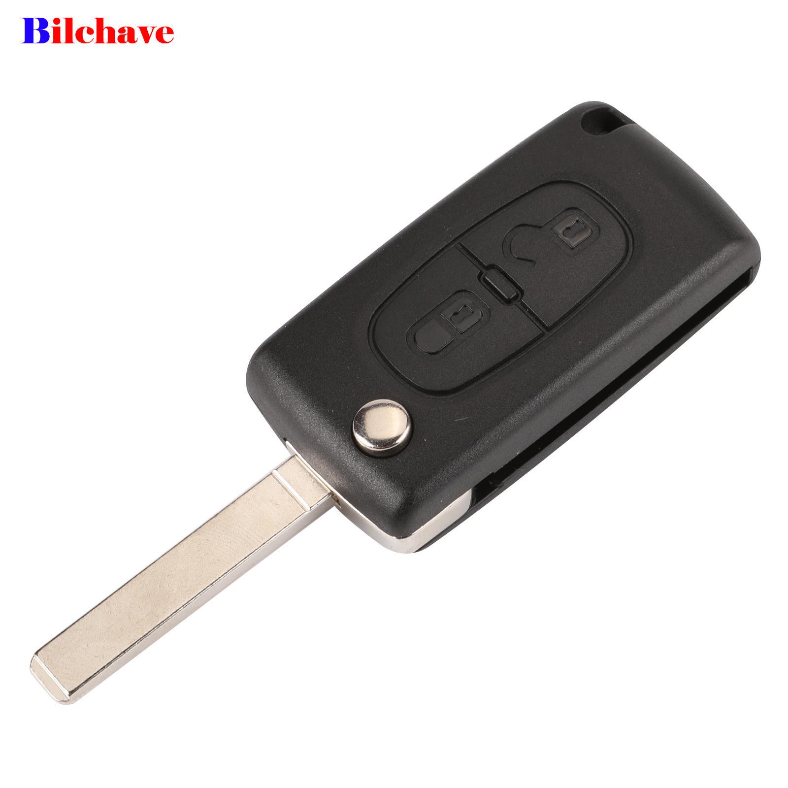 jingyuqin 2/3/4 Buttons Flip Remote Car Key Shell Case for Peugeot 207 307 308 407 607 807 Parer Citroen C2 C3 C4 C5 C6 Xsara 9d350 5 6aeb3