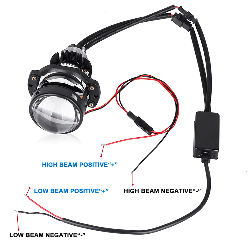 Mini Lenses 2.0 inch Bi-led Projector Lenses Tuning H7 H4 9005 9006 LED Lens Light Auto Car Motorcycle Accessories Plug & Play