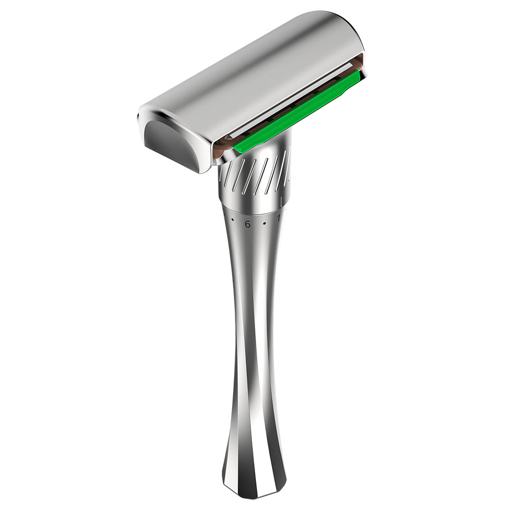 Mingshi Safety Razor Straight razor For Men Adjustable Close Shaving Classic Double Edge Razor Blades knife