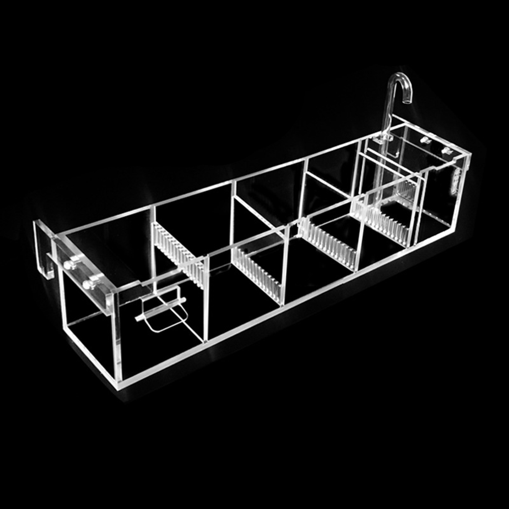 Hang On Acrylic Filter Box 5 Grids Aquarium Hang On Aquarium Filter Box Aquarium Box Filter Small Fish Tank Filter Turtle Filter