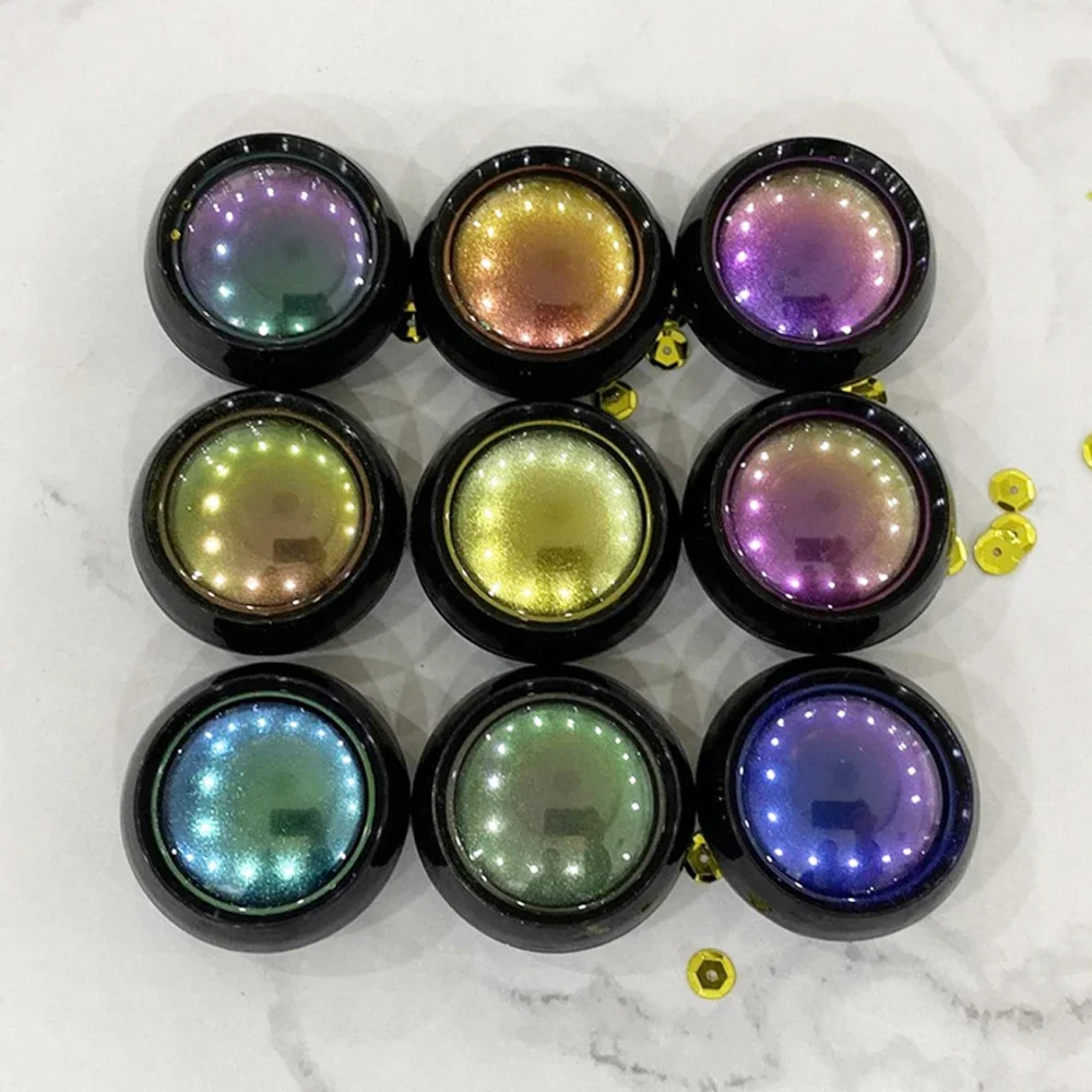 Glitter Chameleons Eyeshadow Diamond Gloss Shiny High Gloss Mono Eyeshadow Radiant Eyeshadow Pallete Eye Pigment Wholesale Green