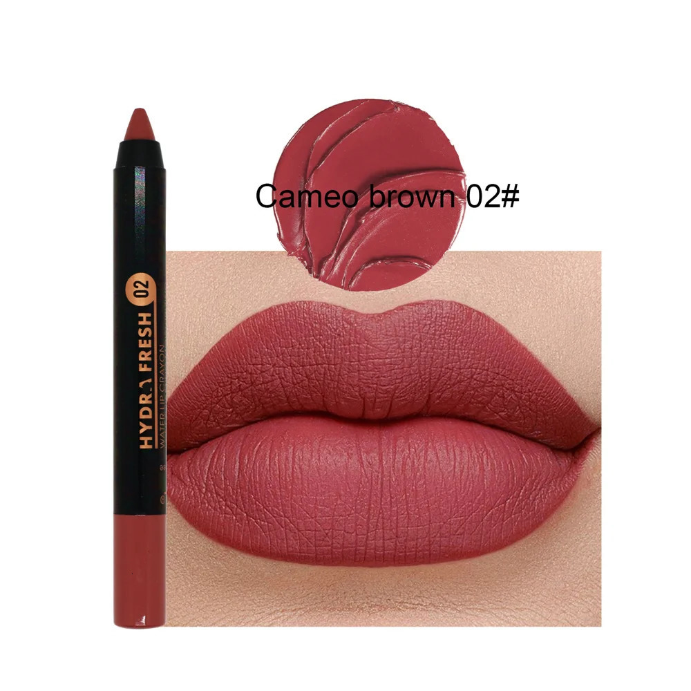 Nude Brown Lipliner Pen Waterproof Sexy Red Matte Contour Tint Lipstick Lasting Non-stick Cup Lipliner Pen Lips Makeup Cosmetic i240621