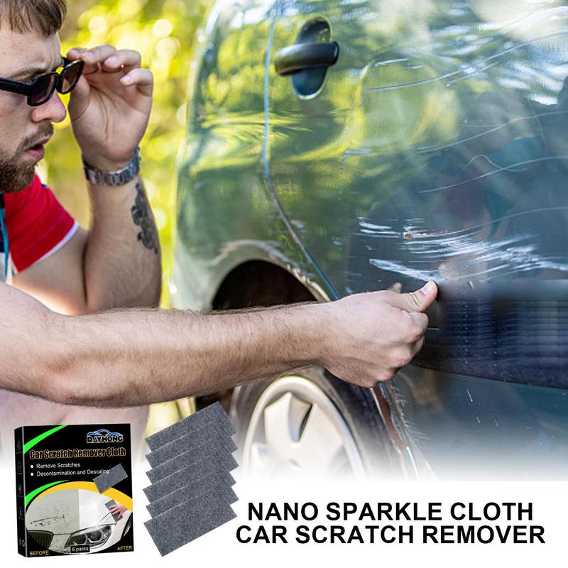Anti Sparkle Scratch Cloth Nano For Car Nano Scratch Repair Cloth Car Paint Scuffs Remover Tool Anti Scratch Clothes For Cars smile