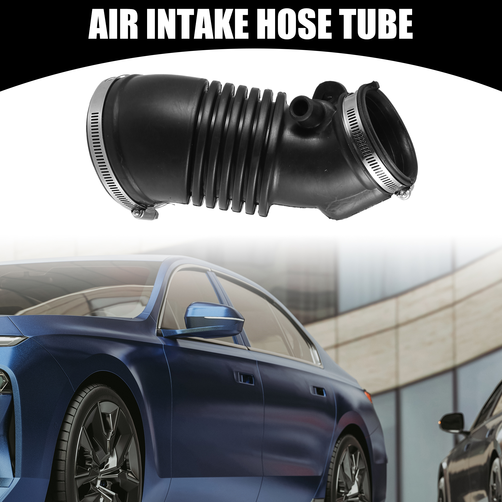 UXCELL Air Cleaner Intake Hose Tube with Clamps for Honda Odyssey 3.5L 2005-2006 Black 17228RGLA00 5ff8d