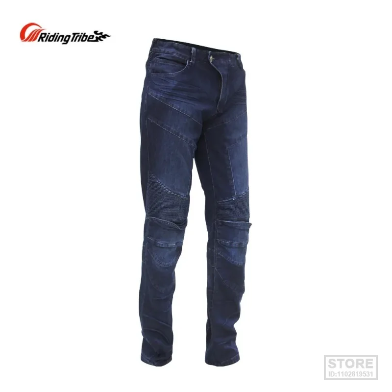 Men Motorcycle Pants Motocross Off-road Racing Rider Jeans Riding Breathable Trousers with Kneepads Protective Clothing HP-03