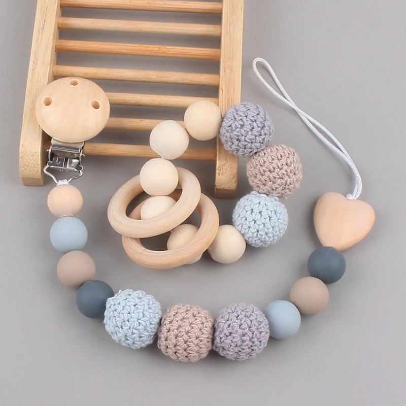 Silicone Baby Pacifier Clips Silicone Pacifier Chain Bracket Nipple Bracket Holder For Nipples Toddler Toys Baby Shower Gift