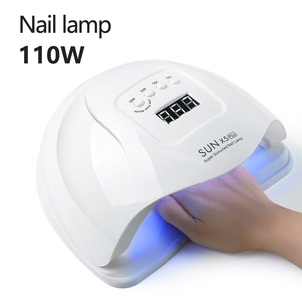 HALAIMAN Complete Nail Art Set Cabin Uv Led Nail Gel Polish Drying Lamp Nail Drill Machine For Manicure Nail Parts Glitter Kits
