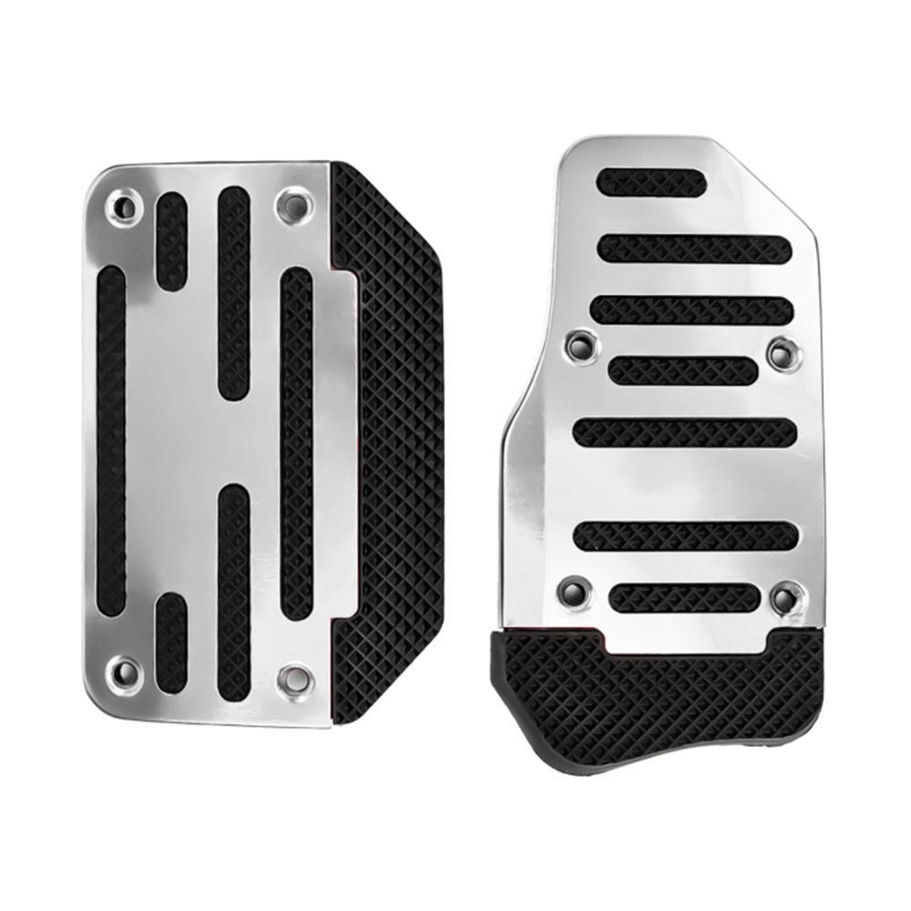 2pcs Automotive Accelerator Pedal Aluminum Alloy Anti Slip Automotive Pedal Or Brake Pedal Manual Accelerator Pedal