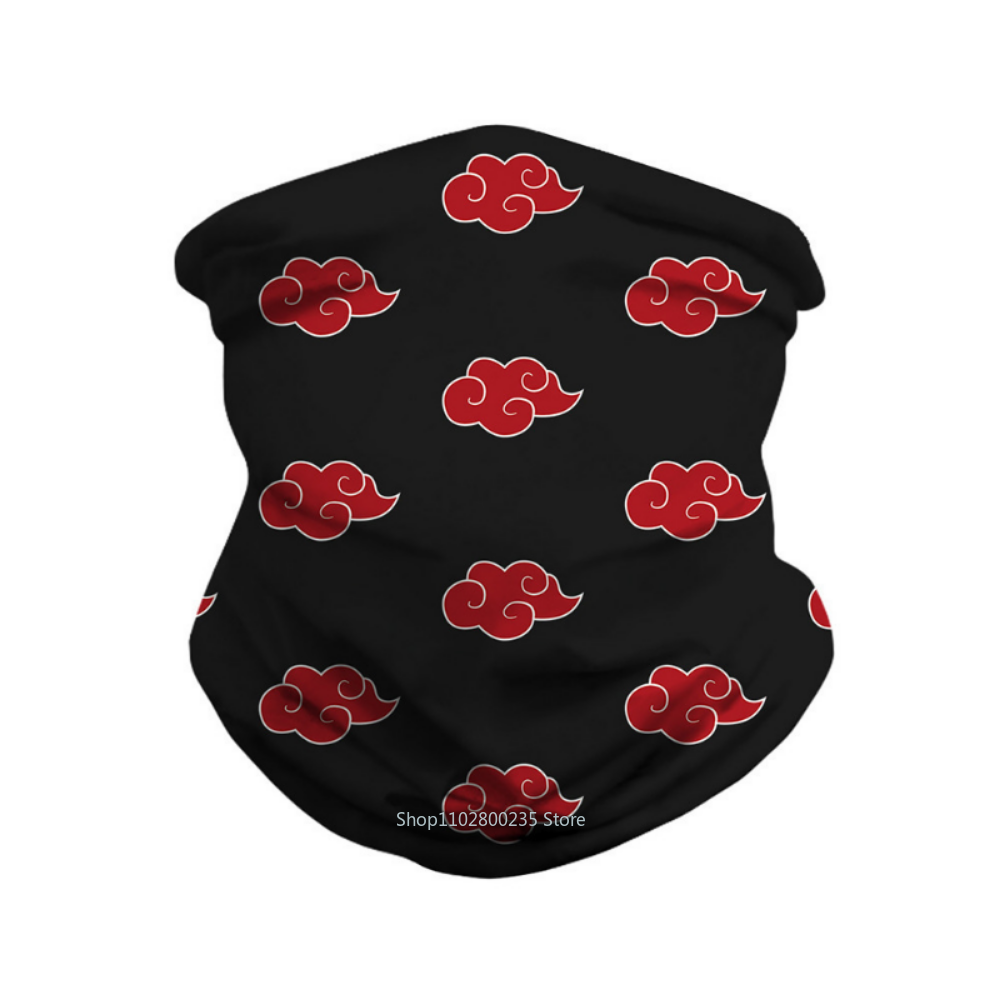 Anime Naruto Cosplay Akatsuki Itachi Bandana Mask Men Women Cycling Mask Winter Mask Scarf Neck Mask Breathable Outdoor Warm Bib
