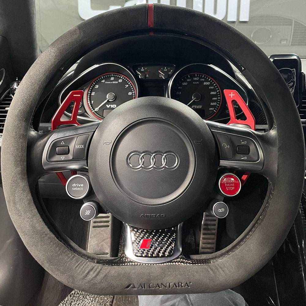2pcs Car Steering Wheel Shift Paddle Shifter Extended For Audi A4 B8 A3 8P S3 A5 A6 S6 C6 Q5 A8 R8 TT TTS MK2 8J Avant Car