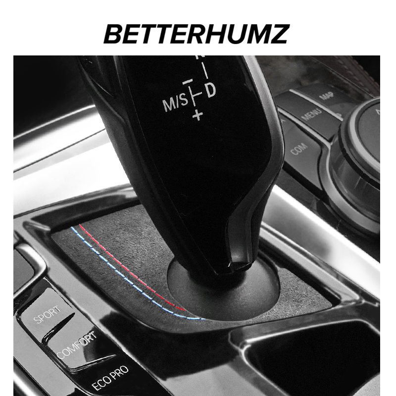 G30 For G32 G38 Series 5 6 GT Made Of Alcantara Gear Shifter Panel Trim Cover Performance Sticker Car Interior ddmysmile Accessories Smile