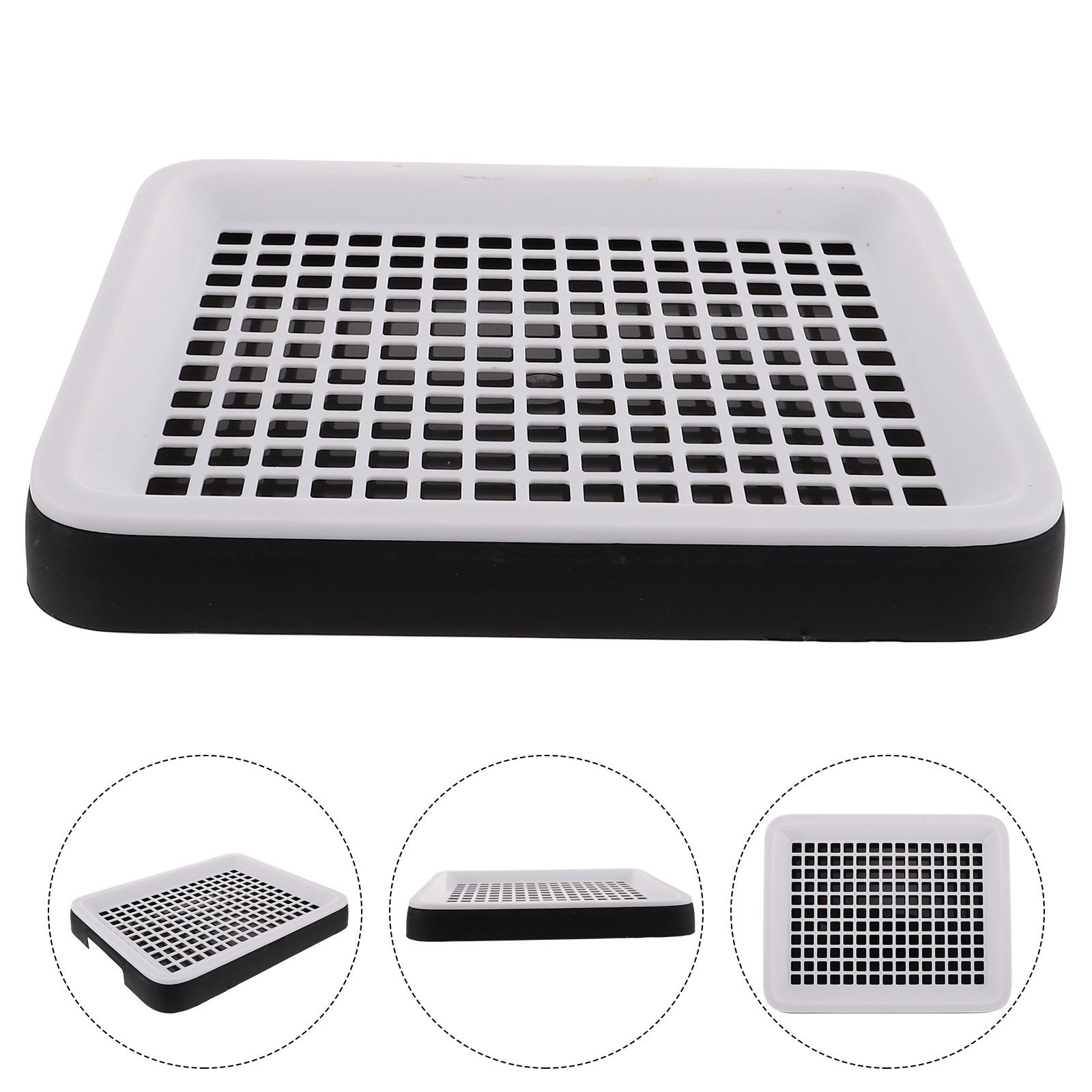 Guinea Pig Litter Tray Pan Bunny Bedding Corner Litter Box Grate Restroom Toilet Corner Potty Poop Trainer Hamster Litter Boxes