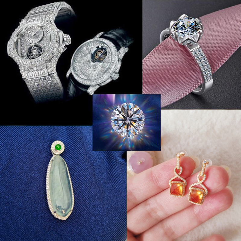 100% Genuine Wholesale 0.5ct/Lot D Color 0.7~3.0mm Round Cut Lab Grown Loose Moissanites Stone Test Positive for Jewelry