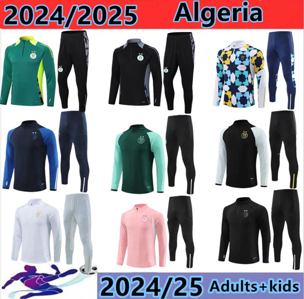 2004 2025 Algeria tracksuit MAHREZ soccer Jerseys men kids 23/24/25 Algerie BOUNEDJAH Survetement maillot de foot FEGHOUL sportswear football training suit