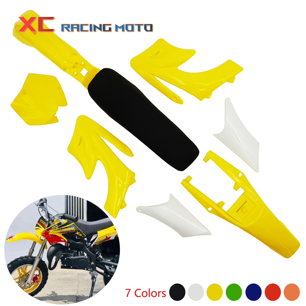 Motorcycle Apollo Kids Dirt Pocket Bike Minimoto Plastic Accessories 7 Color Fairing Body Kits For 47cc 49cc Engine 2 Stroke