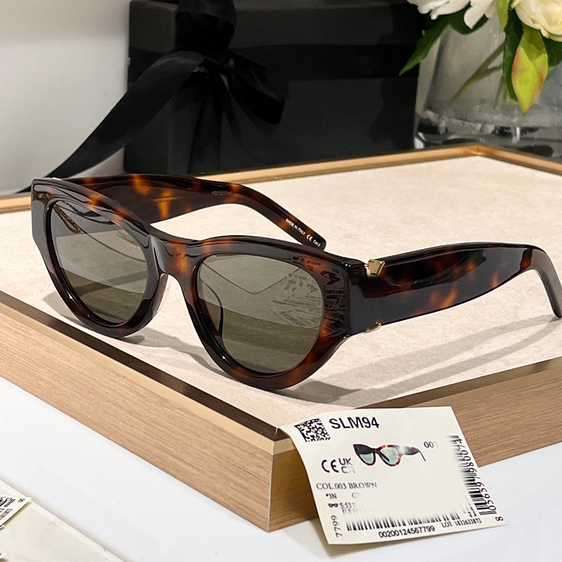 Luxury Cat Eye Tortoiseshell sunglasses SL M94 Women Designer sunglasses Fashion Outdoor polyamide gradient lenses Sun Glasses Radiation Protection UV400