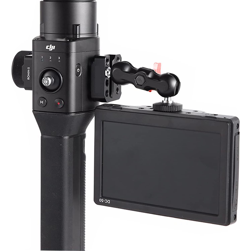 DSLR 360° Ballhead with Clamp Mount for SLR Camera Rig LCD Monitor LED Light Flash Tripod Magic Arm Photo Studio Accessory 92cb3 5 39985