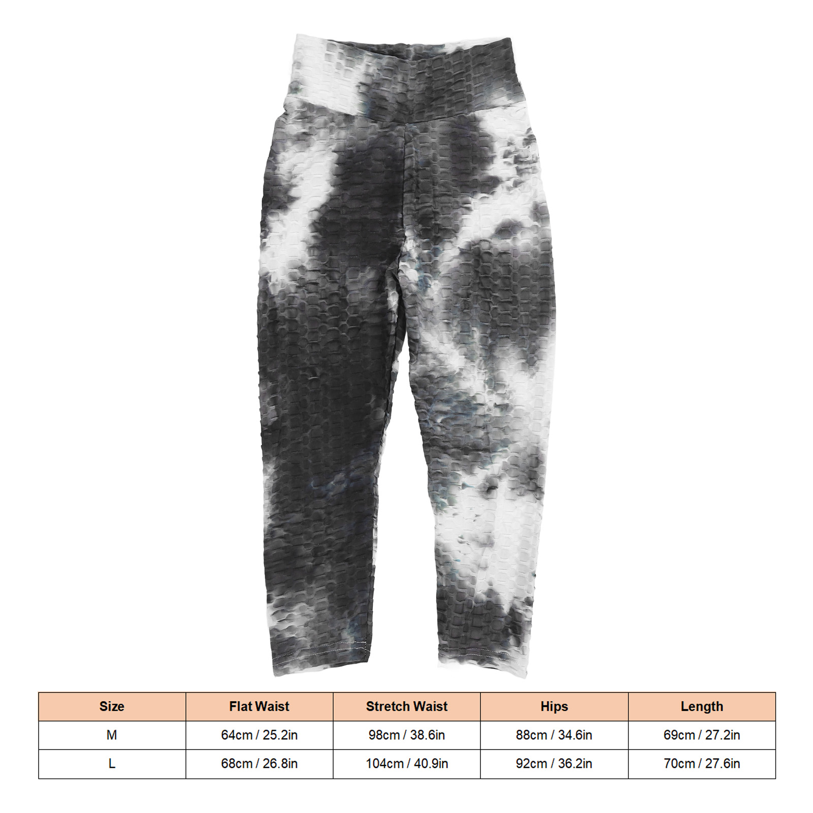 High Workout Waisted Pants Slim Fitted Cropped High Elasticity Quick Dry Black White Tie Dye Yoga Pants For ddmysmile Running For Women Smile