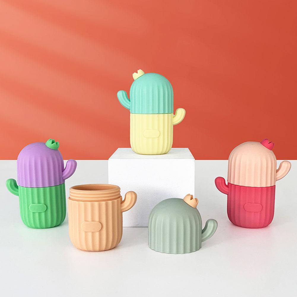 Ddmysmile Shaped Ice ddmysmile Cactus Silicone Cube Trays Beauty Lifting Ice Ball Face Massager Contouring Eye Roller Facial Treatments Reduce Acne Sm