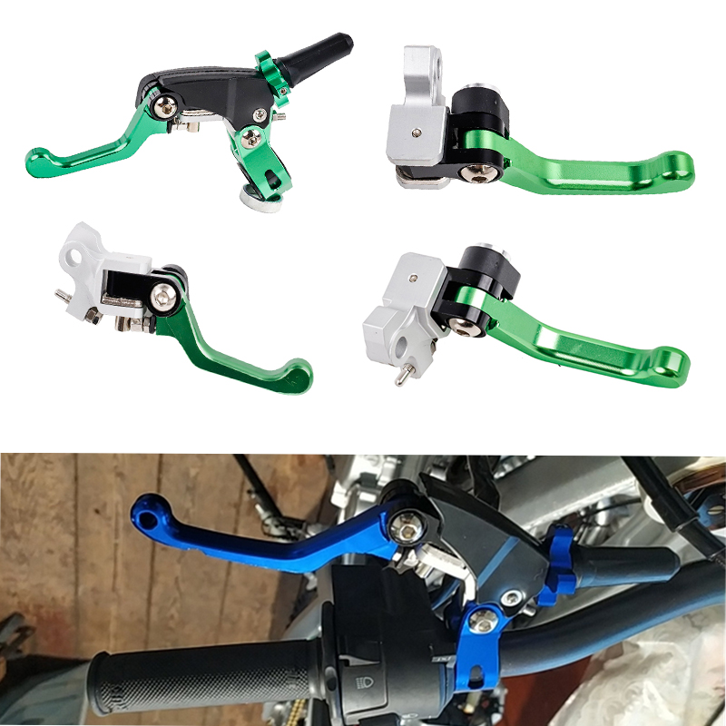 Labor-Saving Pitbike Motorcycle Handles Moped Pit Bike Brake Handle Scooter Folding 360 Degree Clutch Brake Universal Anti-Drop