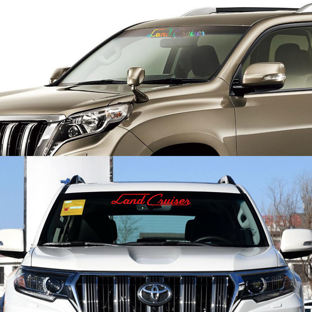 Car Front Windshield Sticker For Toyota Prado Land Cruiser 78 90 95 120 150 J90 J120 Auto Vinyl Trim Decal Tuning Accessories