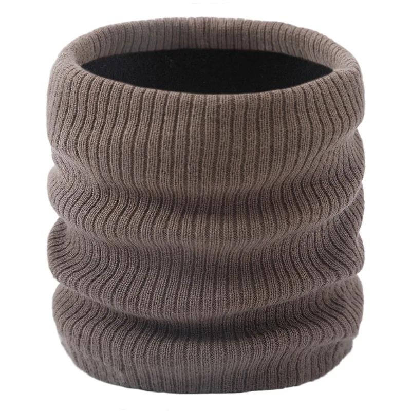 Winter Knitted Plush Thick Neck Scarf Women Men Cashmer-Like Collar Warm Rings Scarves Outdoor Sport Men Collar Infinity Snood 21181
