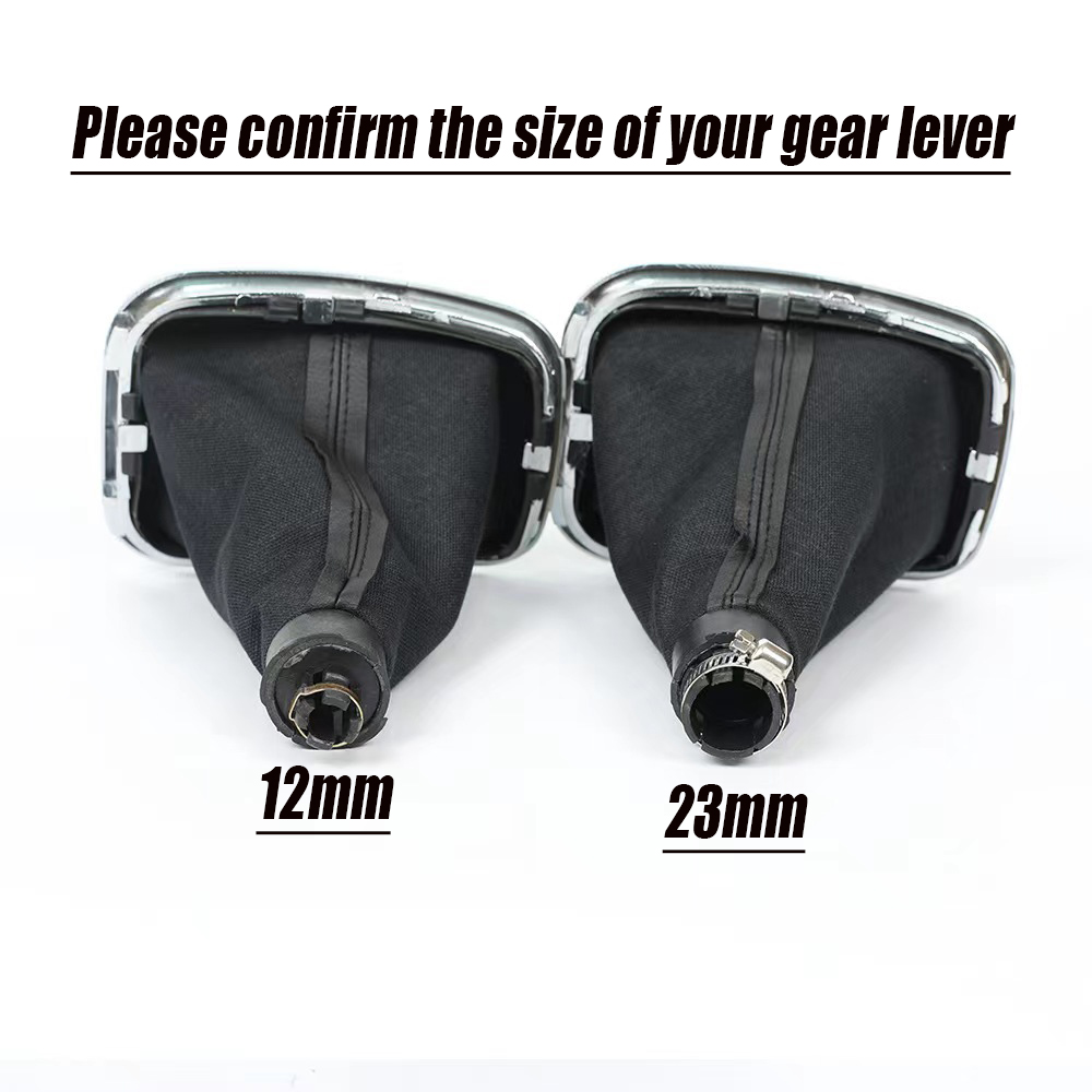 12 24mm for VW Golf 4 IV 4 GTI R32 Bora Jetta 5/6 Speed Gear Shift Knob Lever Gaiter Boot 1999-2004 Car Accessories ed36c
