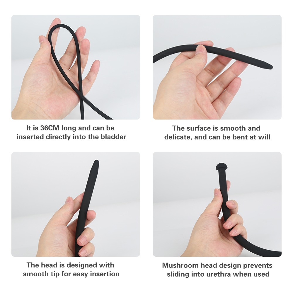 Silicone Horse Eye Stick Urethral Stimulator Plug Penis Plug Urethra Catheter Dilator Male Phallus Stimulates Masturbator Sextoy