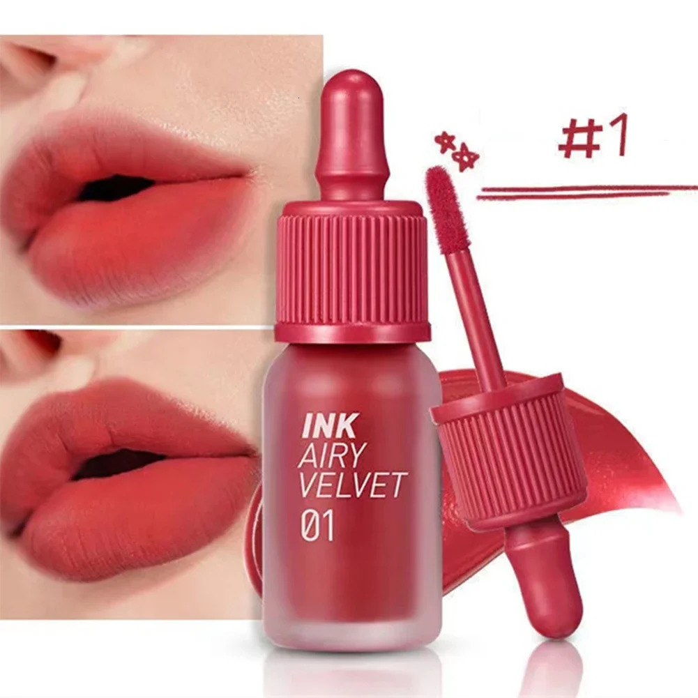Matte Dyeing Lip Gloss Makeup Moisturizer Liquid Lipstick Waterproof Long Lasting Red Velvet Lip Tint Korean Make Up Cosmetic 240621