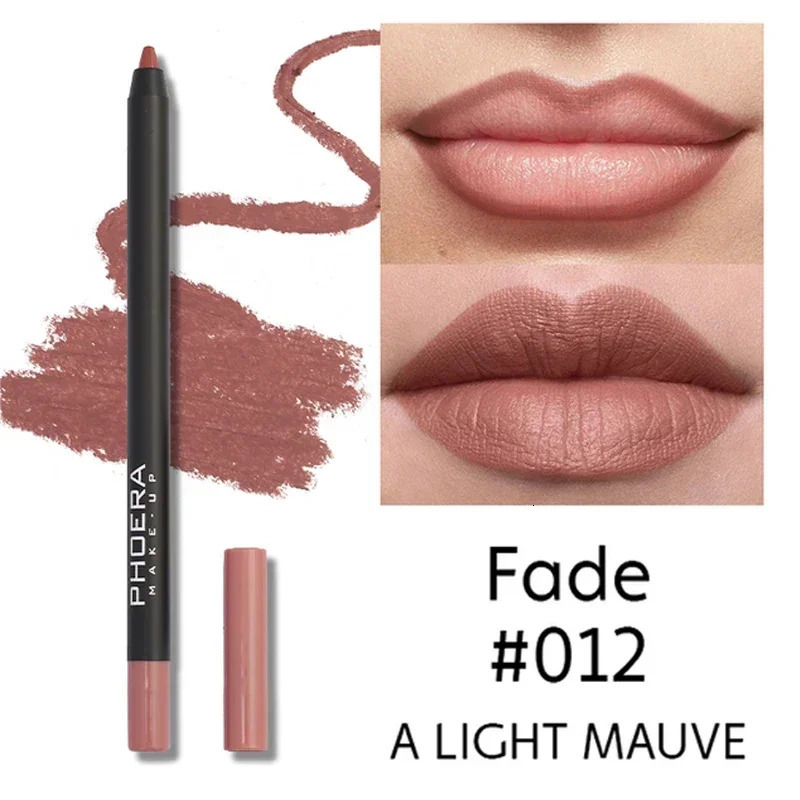 Waterproof Nude Brown Lip Liner Lipstick Pencil Matte Red Pink Contour Tint Lipstick Lasting Non-stick Cup Lips Makeup Cosmetics 240705