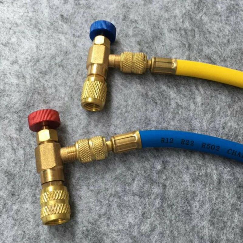 R22 R410a Air Conditioning Safety Valve Adapter Air Conditioning For Car Repair Parts Male Adapter for Manifold Freon