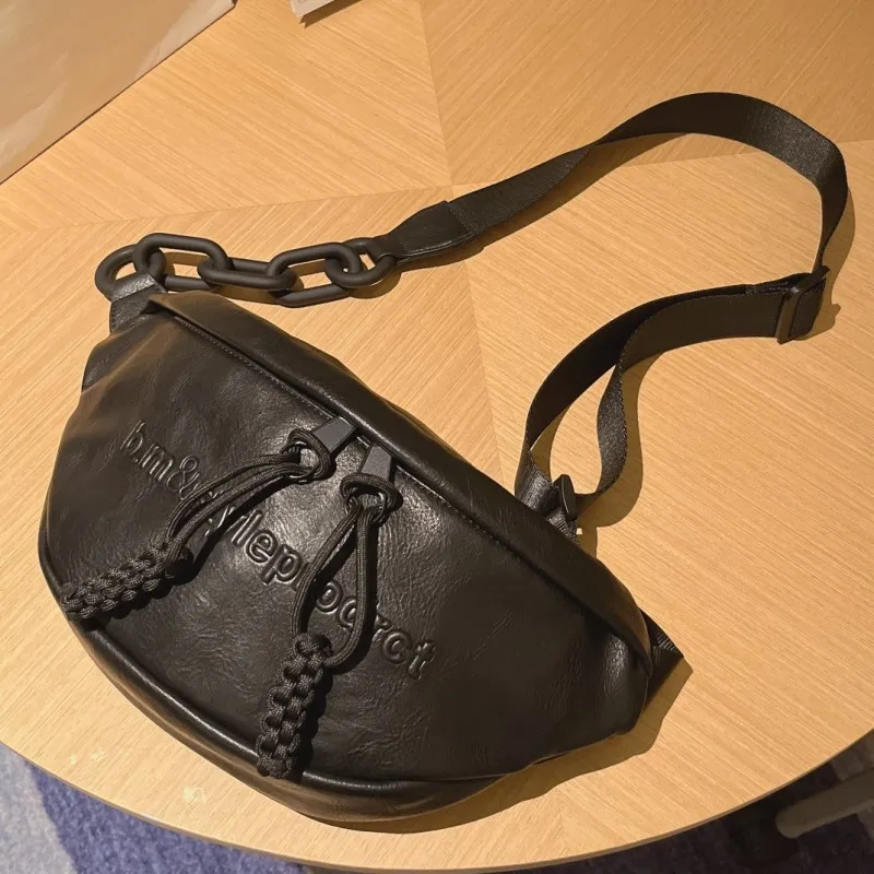 Brand Design Women Chest Bag Leather Ladies Shoulder Bags for Ladies 2024 New Belt Bag Female Waist Pack Funny Packs Phone Walle