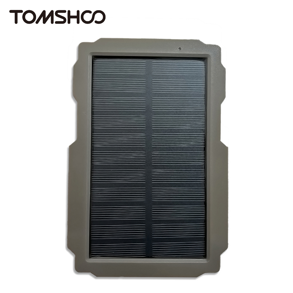 Tomshoo Trail Game Camera Solar Panel Kit 3000mAh 6V-12V Rechargeable Solar Charger for Hunting Camera Hunting Acessories 1f079 5 bf229